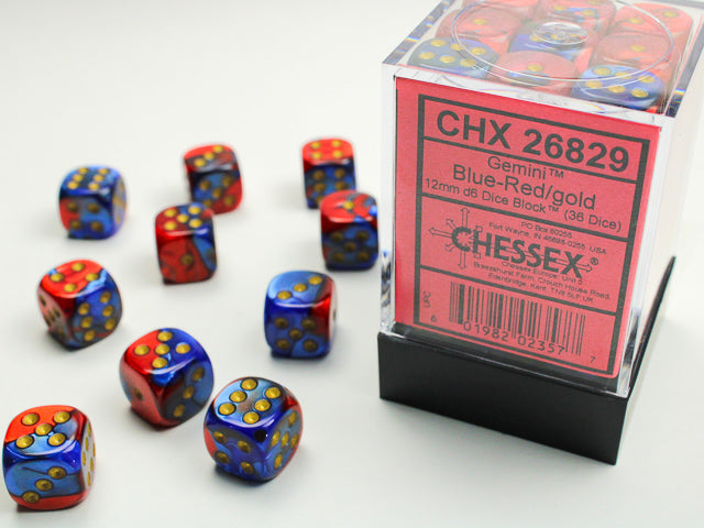Chessex Gemini 12mm d6 Dice Set