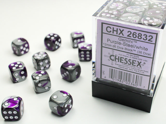 Chessex Gemini 12mm d6 Dice Set