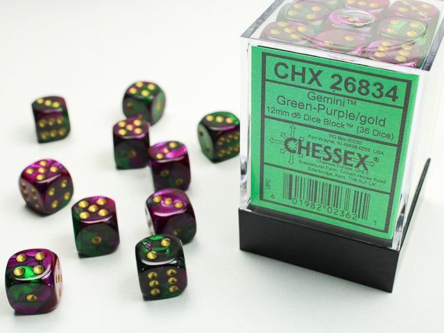 Chessex Gemini 12mm d6 Dice Set