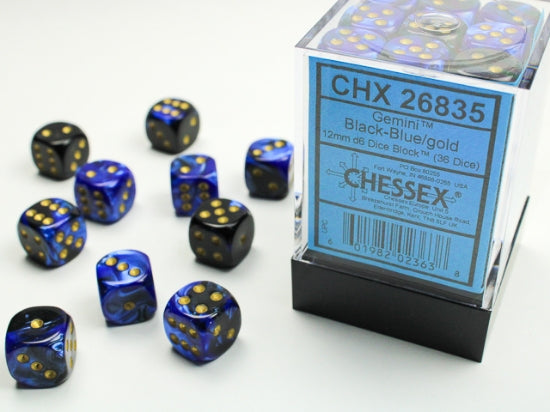 Chessex Gemini 12mm d6 Dice Set