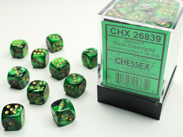 Chessex Gemini 12mm d6 Dice Set