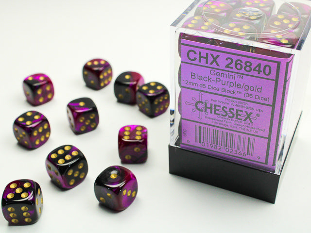 Chessex Gemini 12mm d6 Dice Set