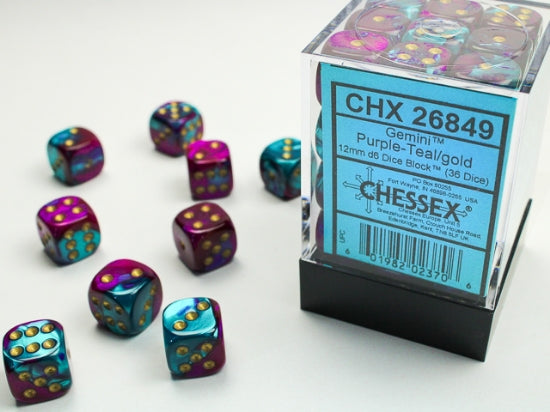 Chessex Gemini 12mm d6 Dice Set