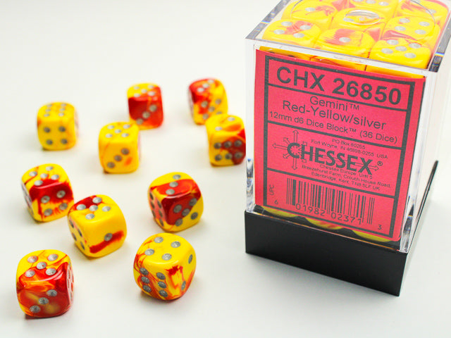 Chessex Gemini 12mm d6 Dice Set
