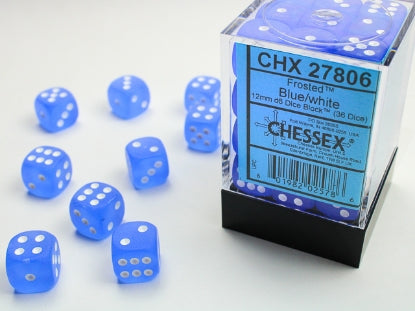 Chessex Frosted 12mm d6 Dice Set