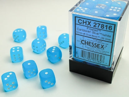 Chessex Frosted 12mm d6 Dice Set