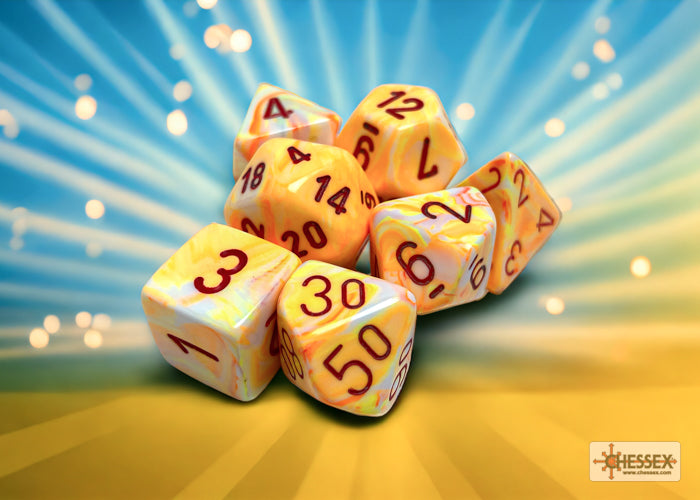 Chessex Festive Polyhedral 7-Dice Set