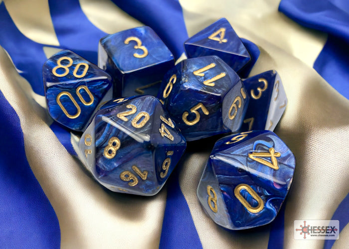 Chessex Scarab Polyhedral 7-Dice Set