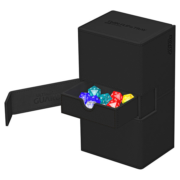 Ultimate Guard: Deck Case: Twin Flip ́n ́Tray 200+ Monocolor- Black