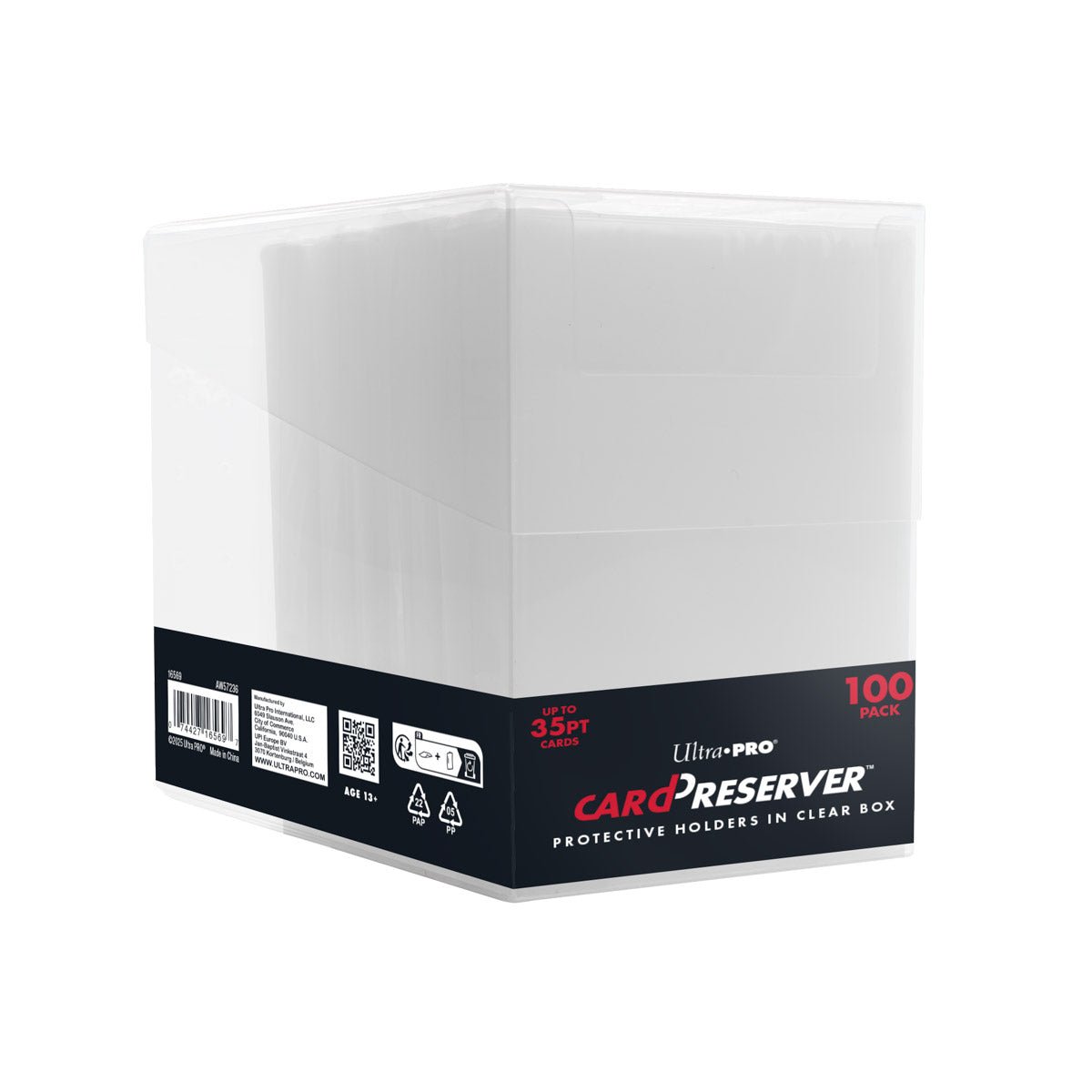 Ultra Pro CardPreserver 100ct in clear storage box