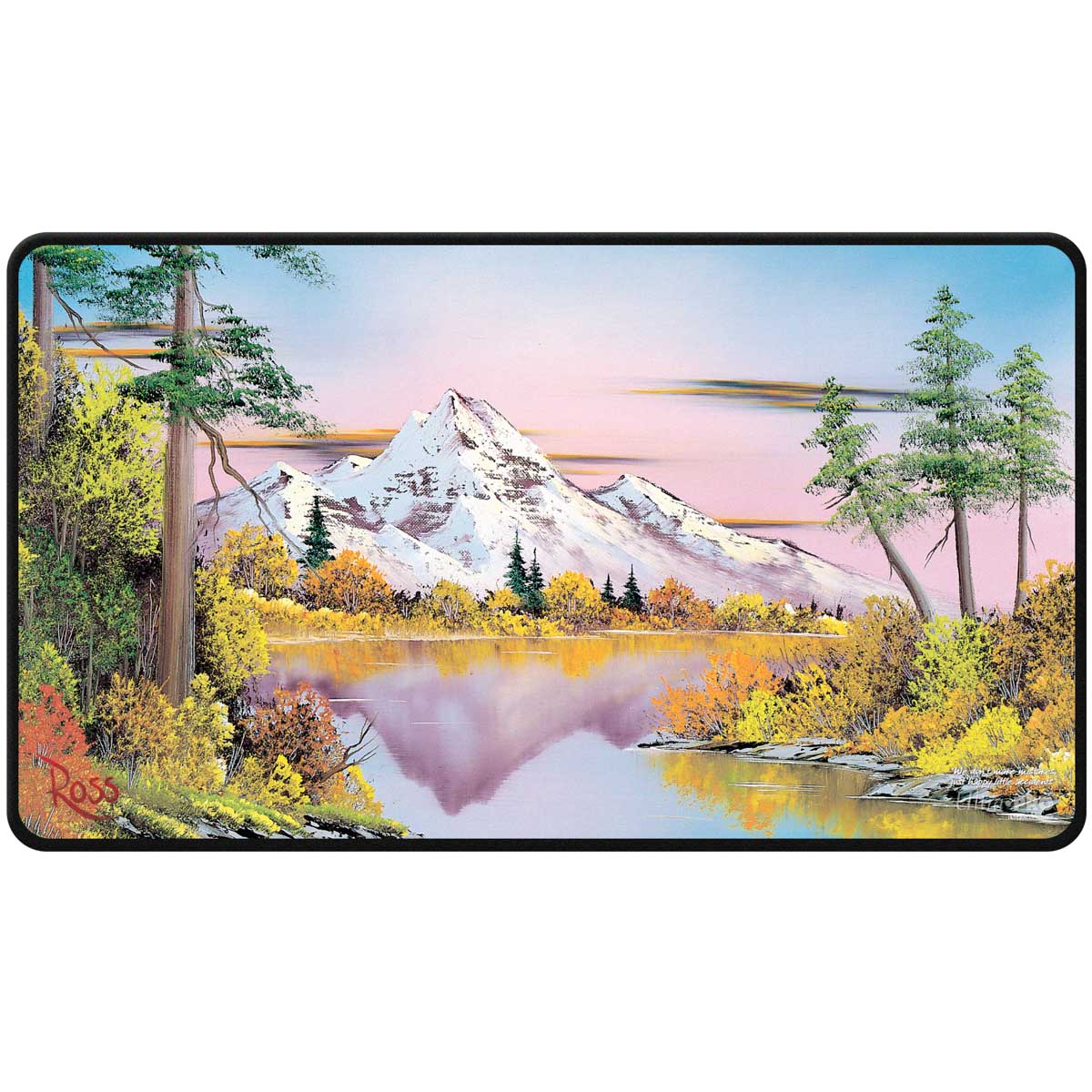 Ultra Pro Playmat: Black Stitched- Bob Ross