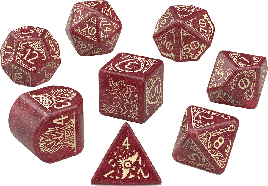 Game of Thrones Dice: Lannister Dice Set (7)