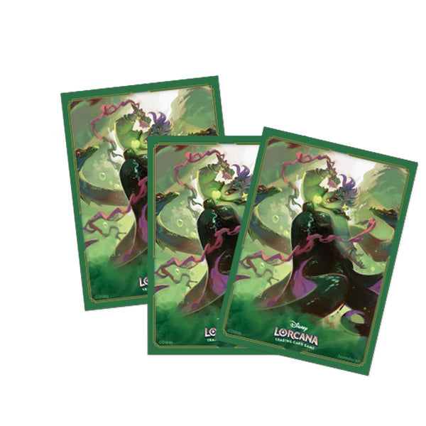 Lorcana Card Sleeves: Disney Lorcana- Archazia's Island- Ursula (65ct) Wolf Den Gaming Lorcana Card Sleeves: Disney Lorcana- Archazia's Island- Ursula (65ct) Wolf Den Gaming