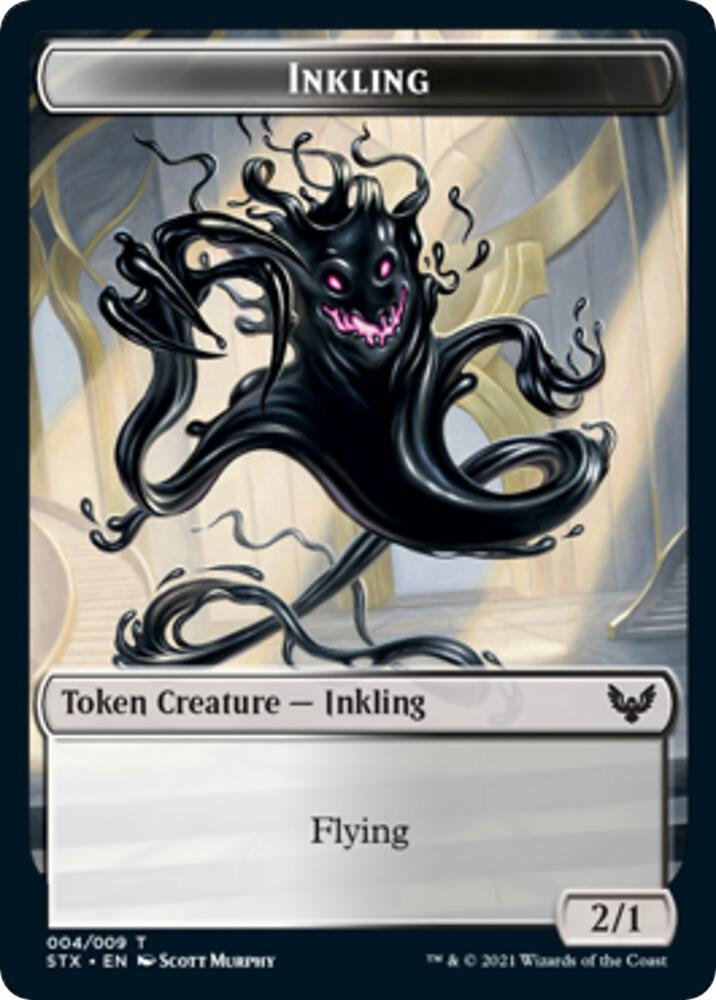 Fractal (3) // Inkling (4) Double-sided Token (Back)