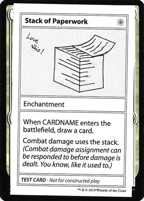 Stack of Paperwork (No PW Symbol)