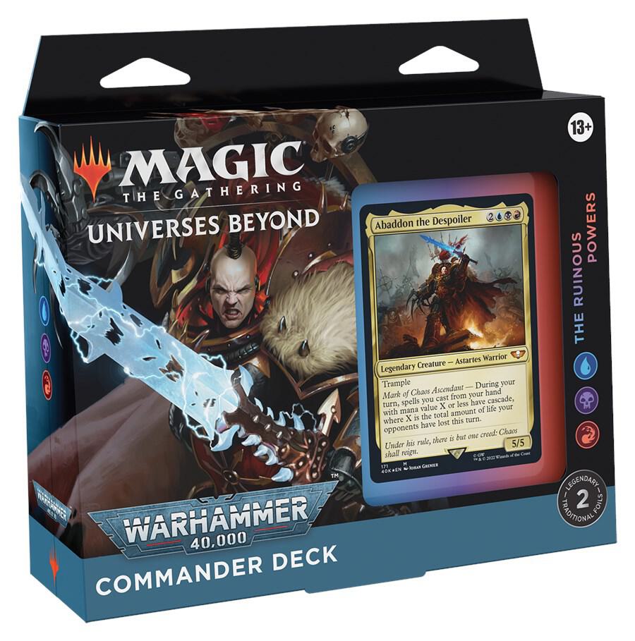 MTG Universes Beyond: Warhammer 40,000 - The Ruinous Powers Commander Wolf Den Gaming MTG Universes Beyond: Warhammer 40,000 - The Ruinous Powers Commander Wolf Den Gaming