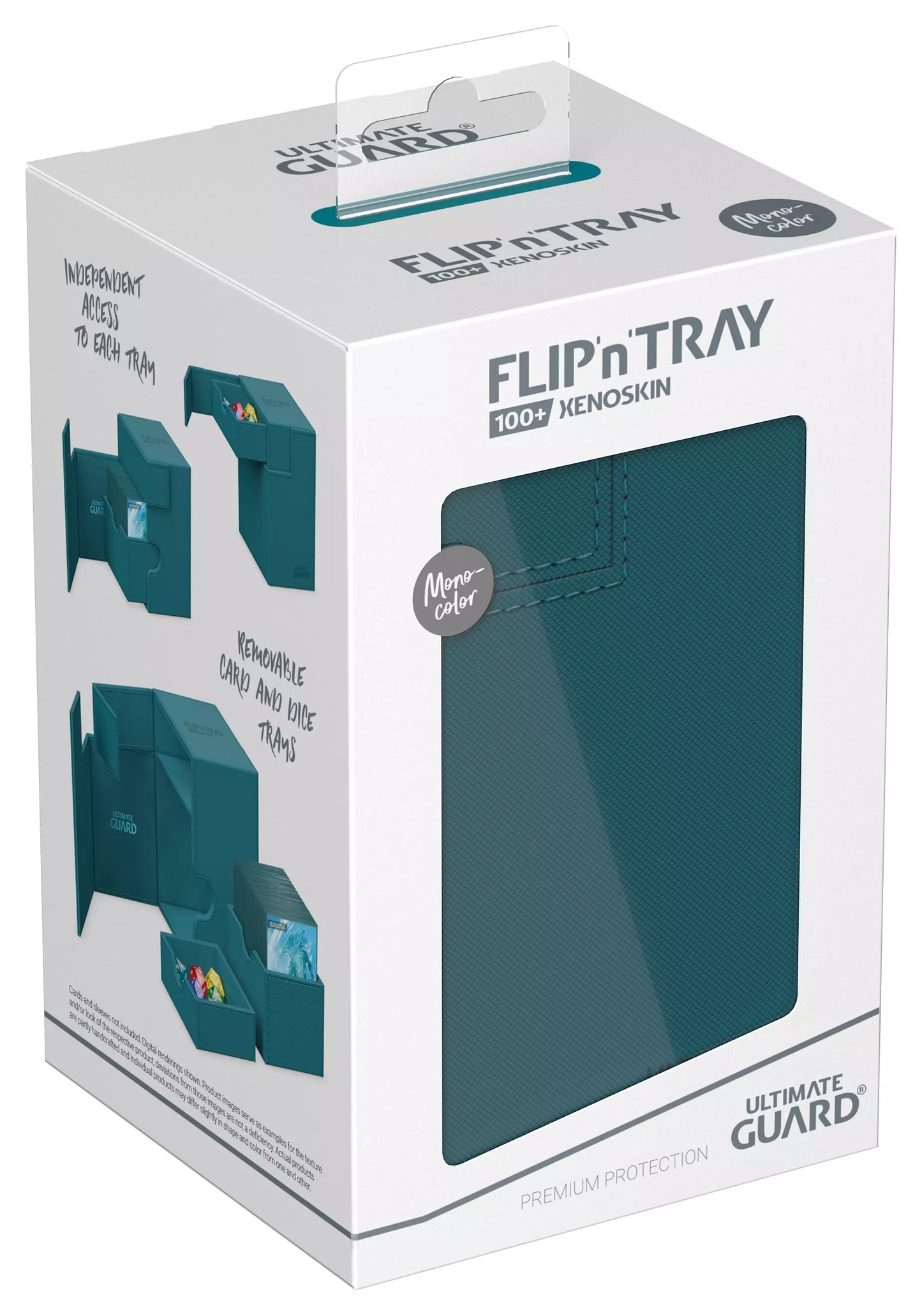 Deck Case: Flip´n´Tray 100+ Standard Size Monocolor- Black