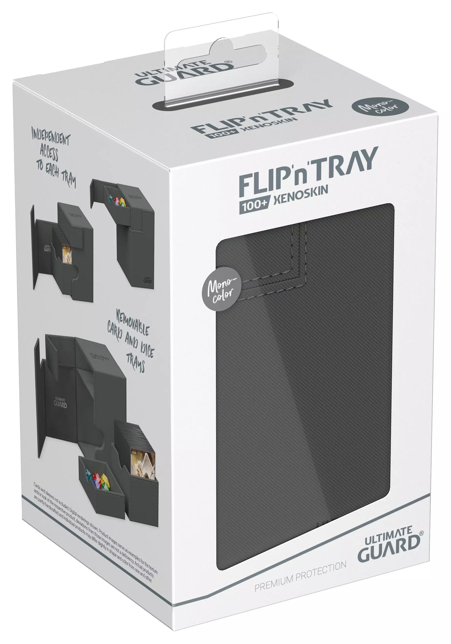 Deck Case: Flip´n´Tray 100+ Standard Size Monocolor- Black
