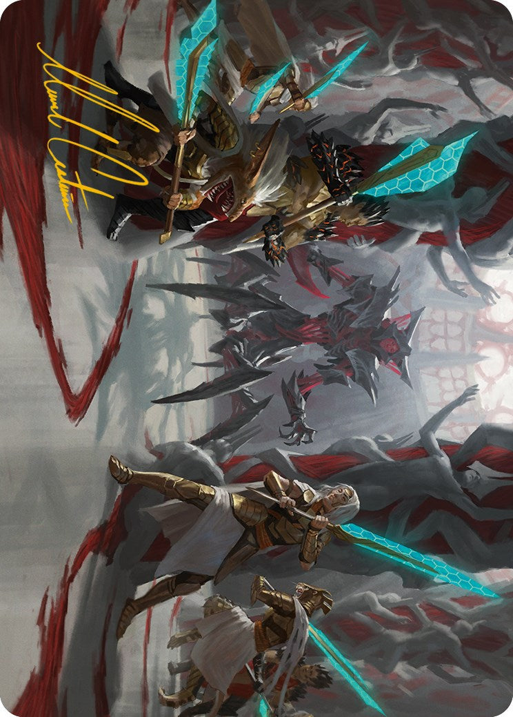 Goldwardens' Gambit Art Card (Gold-Stamped Signature)