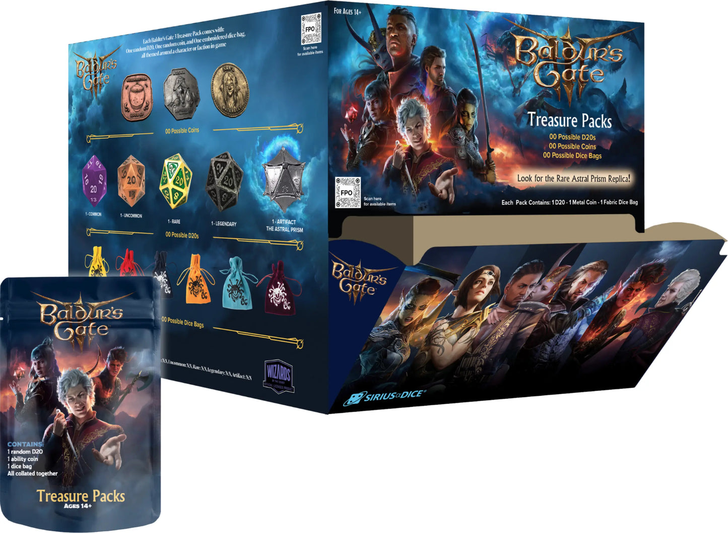 Sirius Dice D&D Baldur's Gate Treasure Pack