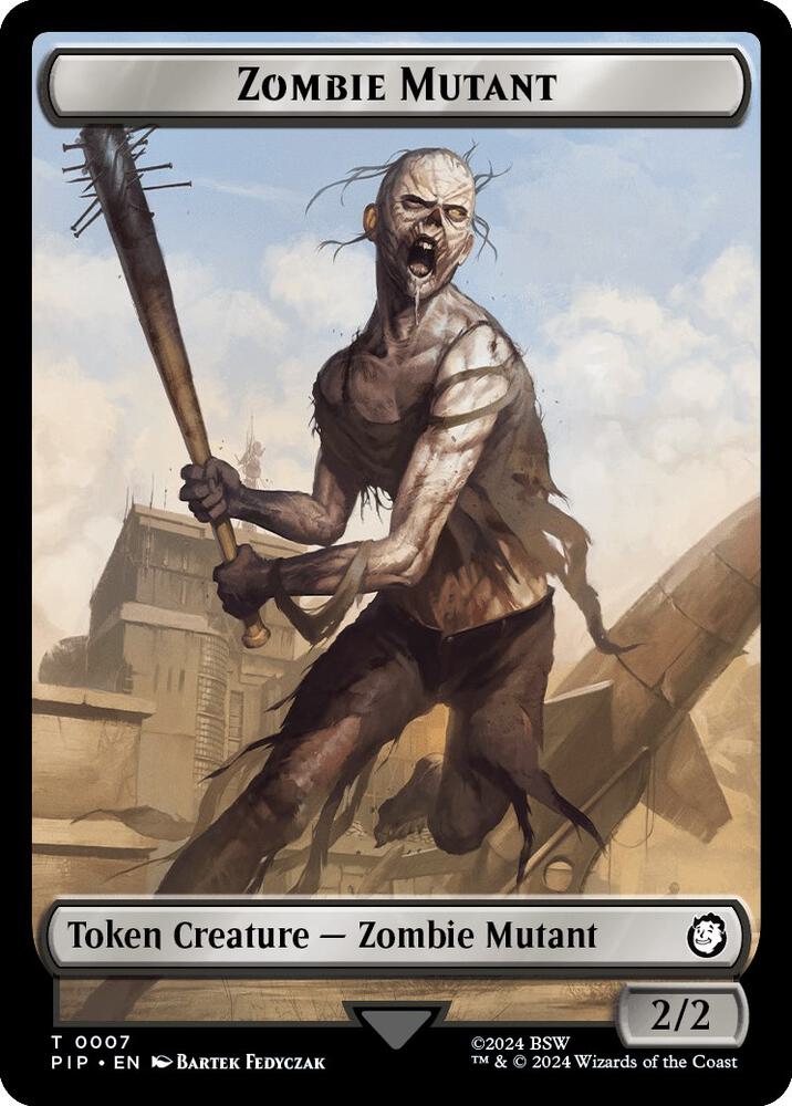 Radiation // Zombie Mutant Double-Sided Token (Back)