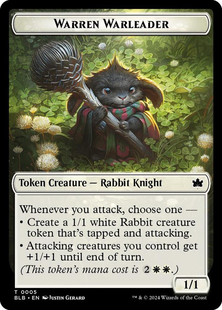 Bat // Warren Warleader Double-Sided Token (Back)