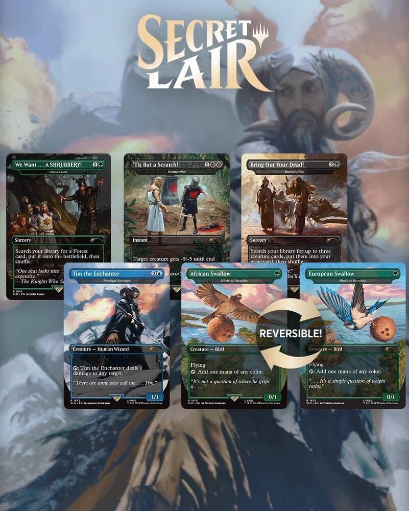 Secret Lair Drop: Secret Lair x Monty Python: Monty Python and the Holy Grail: Vol. 1 - Traditional Foil Edition - Secret Lair Drop Series