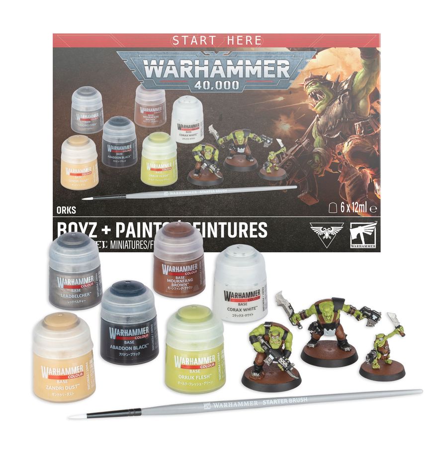 Warhammer: 40000 - Orks: Boyz + Paints