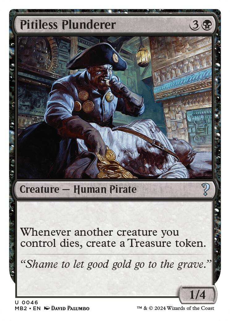 Pitiless Plunderer (White Border)
