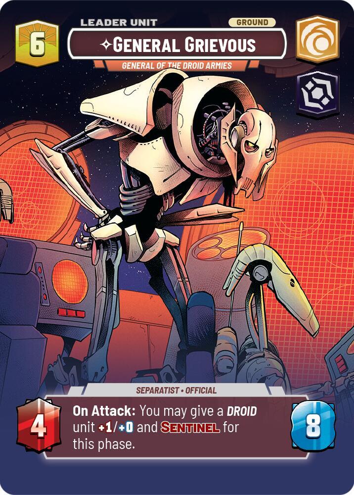 General Grievous - General of the Droid Armies (Showcase) (Back)