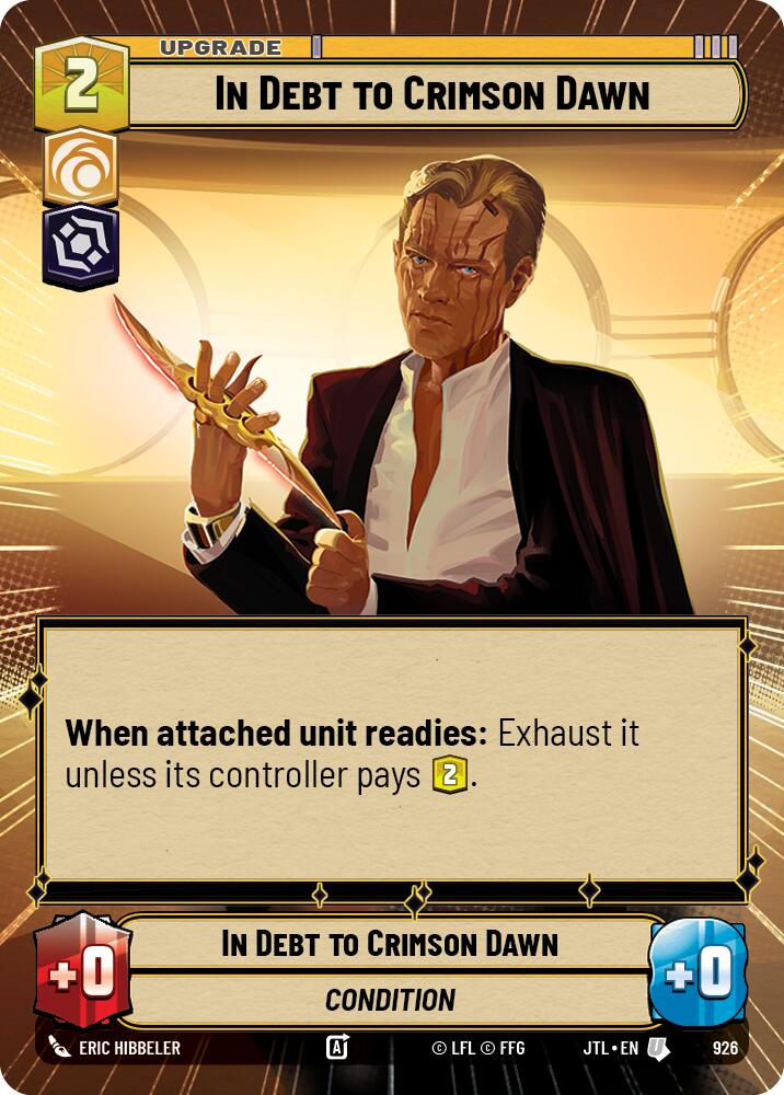 In Debt to Crimson Dawn (Hyperspace Foil)