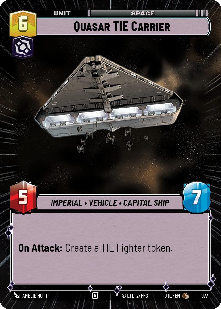 Quasar TIE Carrier (Hyperspace Foil)