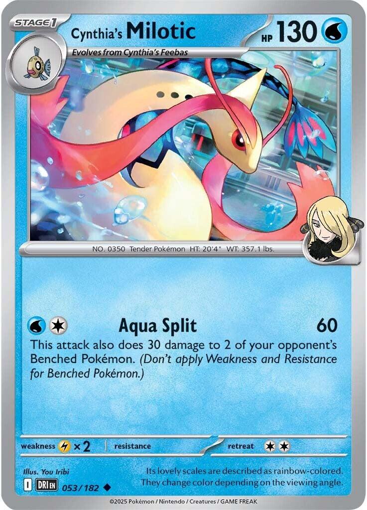 milotic pokemon card full art Cynthia's [DRI Box:Display Standard_Catalog perfect for serious collectors MTG BOOSTER PACK x1