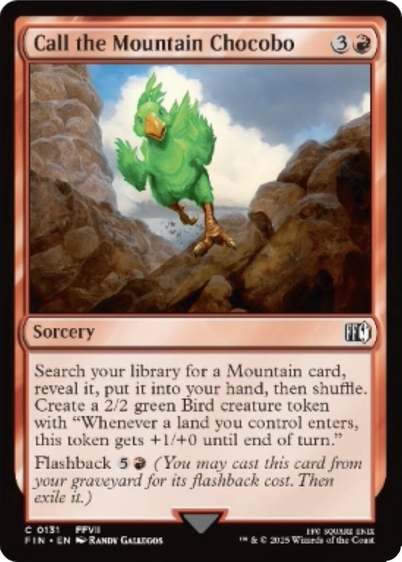 Call the Mountain Chocobo