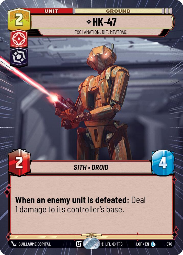 HK-47 - Exclamation: Die, Meatbag! (Hyperspace Foil)