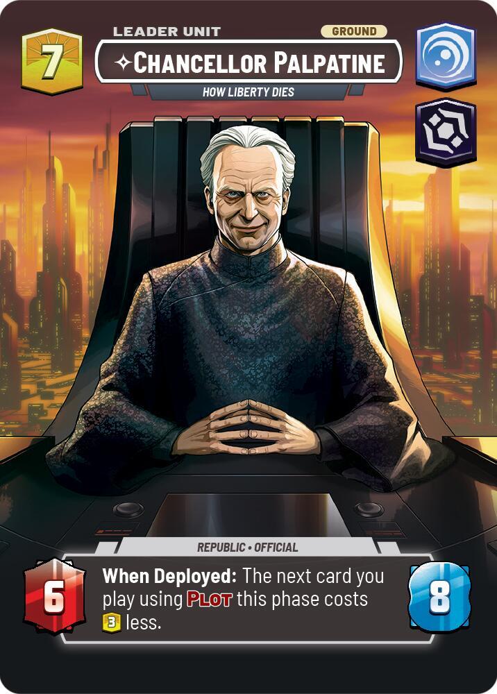 Chancellor Palpatine - How Liberty Dies (Showcase) (Back)