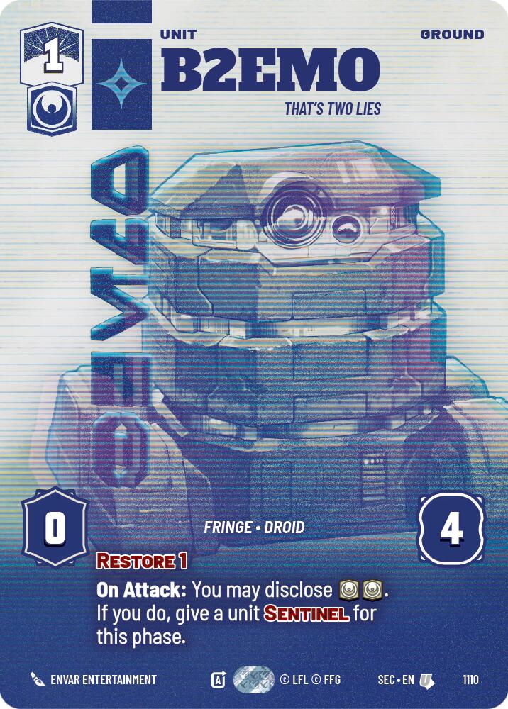 B2EMO - That's Two Lies (Prestige Foil)