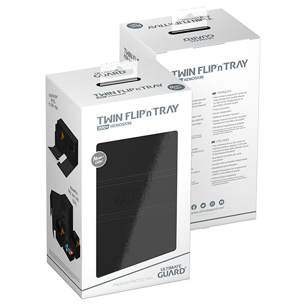 Ultimate Guard: Deck Case: Twin Flip ́n ́Tray 200+ Monocolor- Black