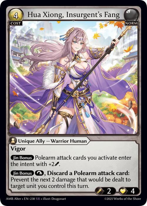 Hua Xiong, Insurgent's Fang