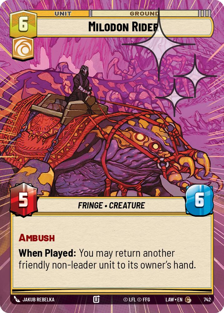 Milodon Rider (Hyperspace Foil)
