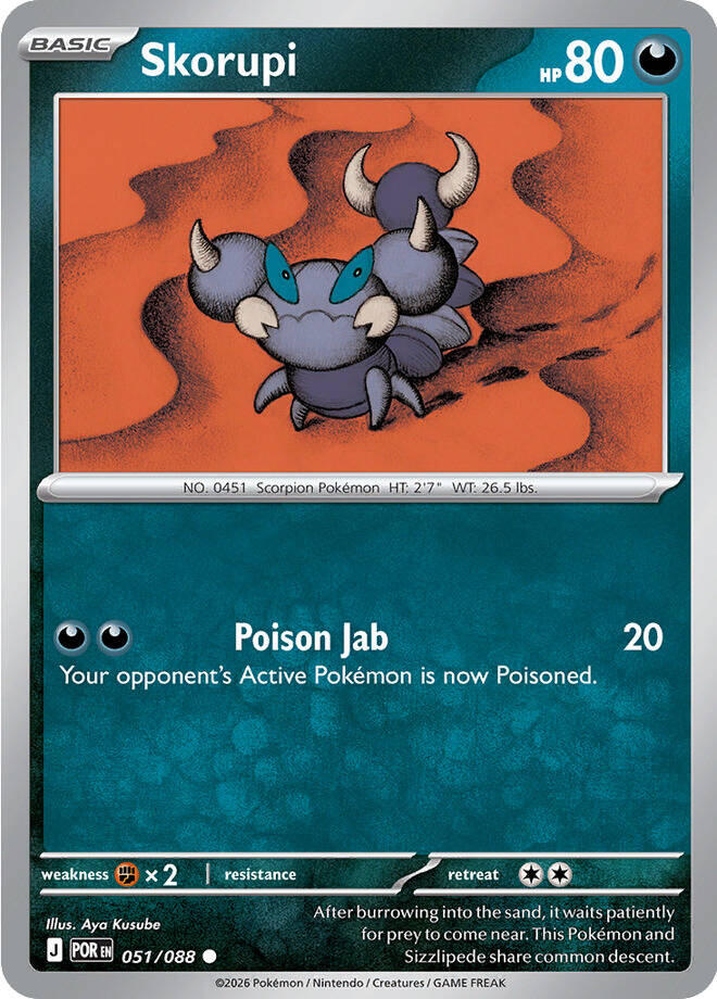 wolf pokemon card Skorupi [POR Pokemon:Latios tgtgho24tween-teen Violence Safari Zone! Vending