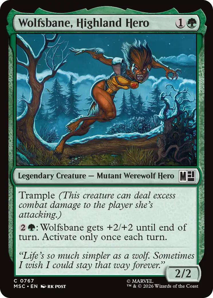 Wolfsbane, Highland Hero