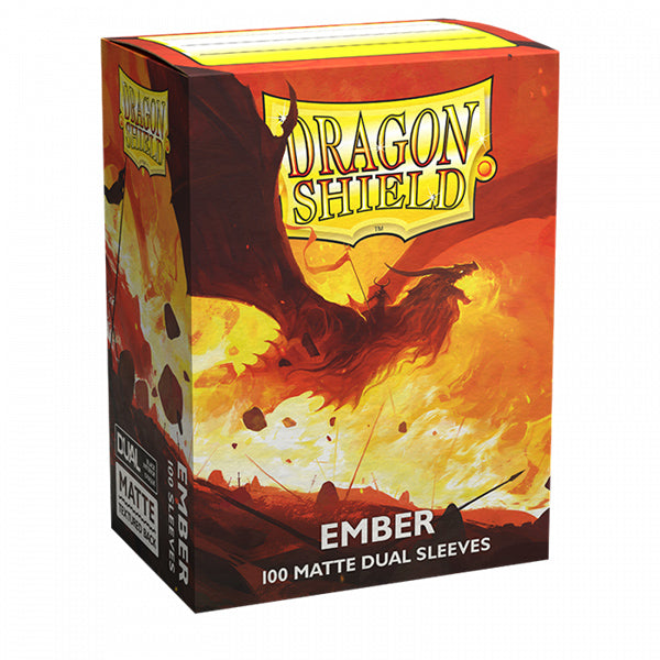 Dragon Shield Sleeves: Standard DUAL- Matte Ember (100 ct.)