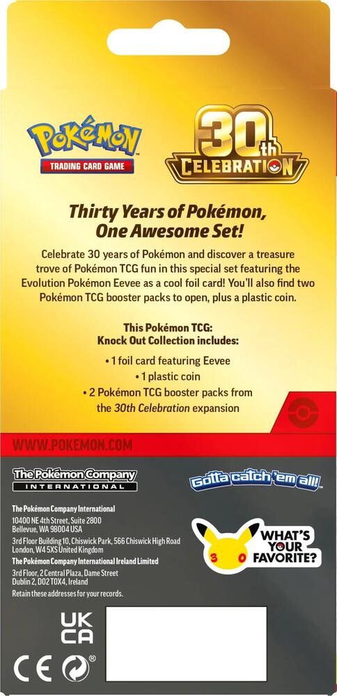 Pokemon TCG: 30th Anniversary Knockout Collection