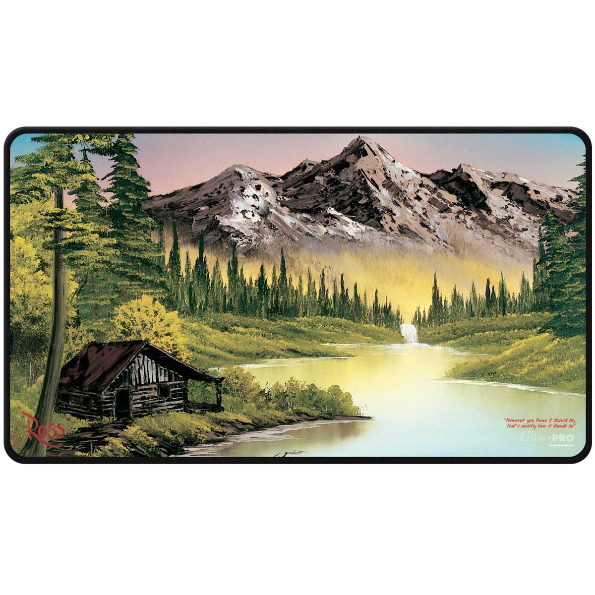 Ultra Pro Playmat: Black Stitched- Bob Ross