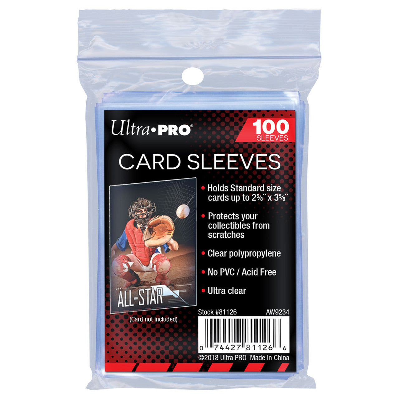 Ultra Pro Card Sleeves: 2-1/2" X 3-1/2" Penny (100)