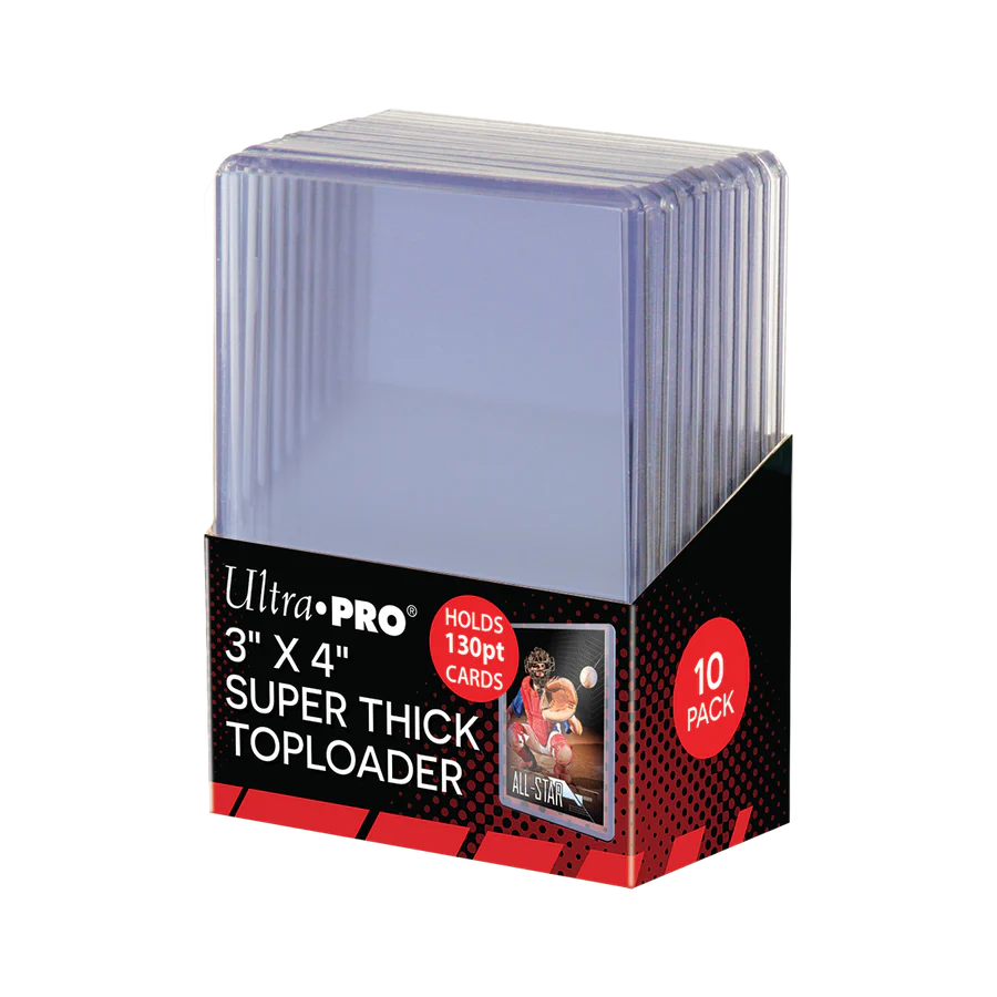 Ultra Pro 3" x 4" Super Thick 130PT Toploaders (10ct)