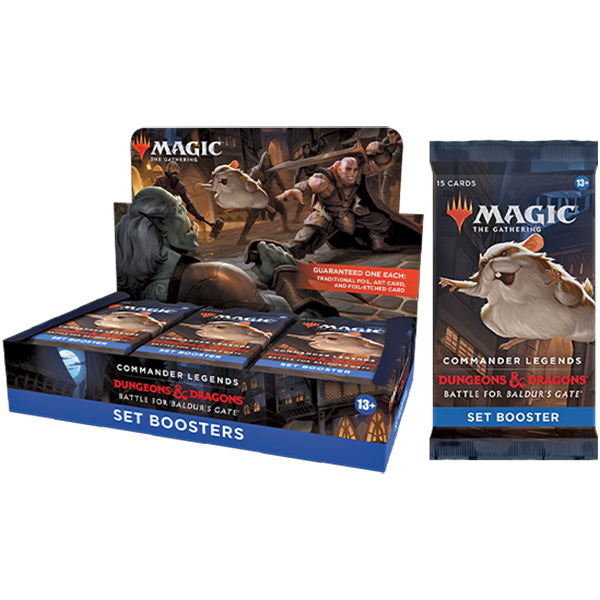 MTG: Commander Legends- Battle for Baldur's Gate Set Booster Box MTG: Commander Legends- Battle for Baldur's Gate Set Booster Box