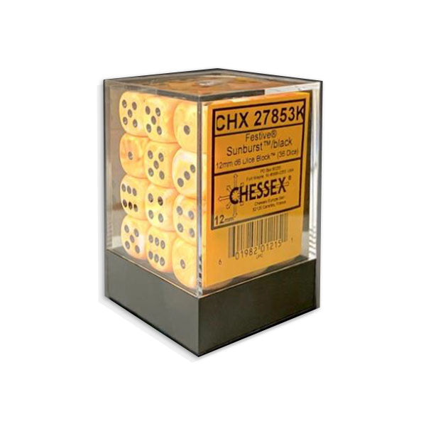 Chessex 12mm 36d6 Festive Dice Set