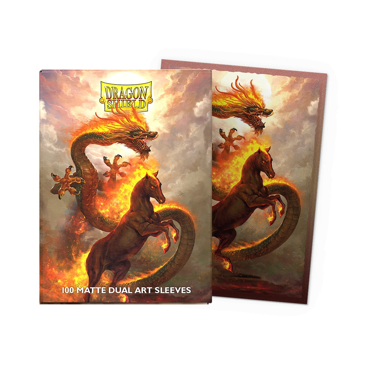 Dragon Shield: Matte Dual Art Lunar New Year 2026 - Fire Horse 100CT